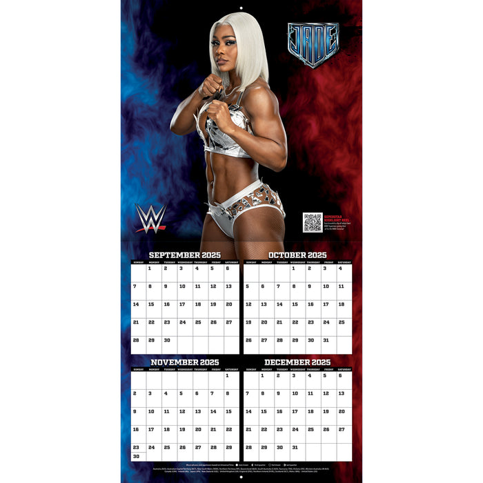 WWE Wrestling Superstars 2026 Square Wall Calendar