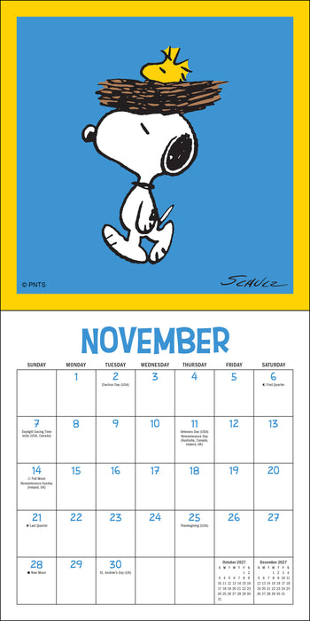Peanuts Snoopygrams 2027 Mini Wall Calendar