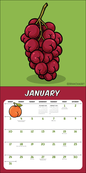 Butts on Things 2027 Square Wall Calendar