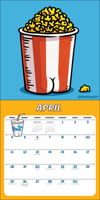 Butts on Things 2027 Square Wall Calendar