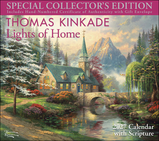 Thomas Kinkade Scripture Special Edition 2027 Large Wall Calendar