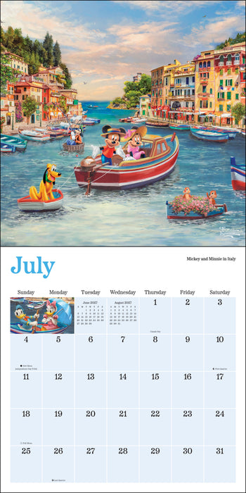 Disney Dreams Thomas Kinkade 2027 Square Wall Calendar