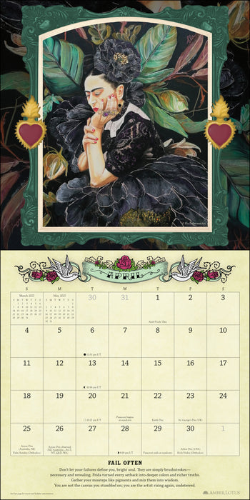For the Love of Frida 2027 Square Wall Calendar