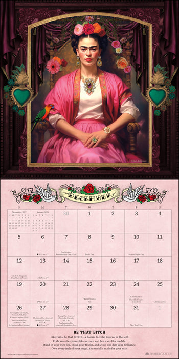 For the Love of Frida 2027 Square Wall Calendar