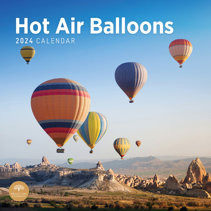 2024 Hot Air Balloons Wall Calendar