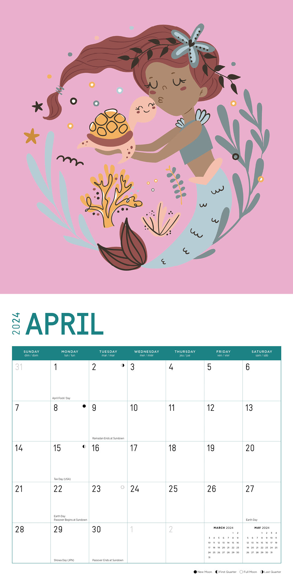 2024 Mermaids Wall Calendar — Calendar Club