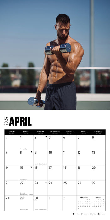 2024 Muscle Man Wall Calendar