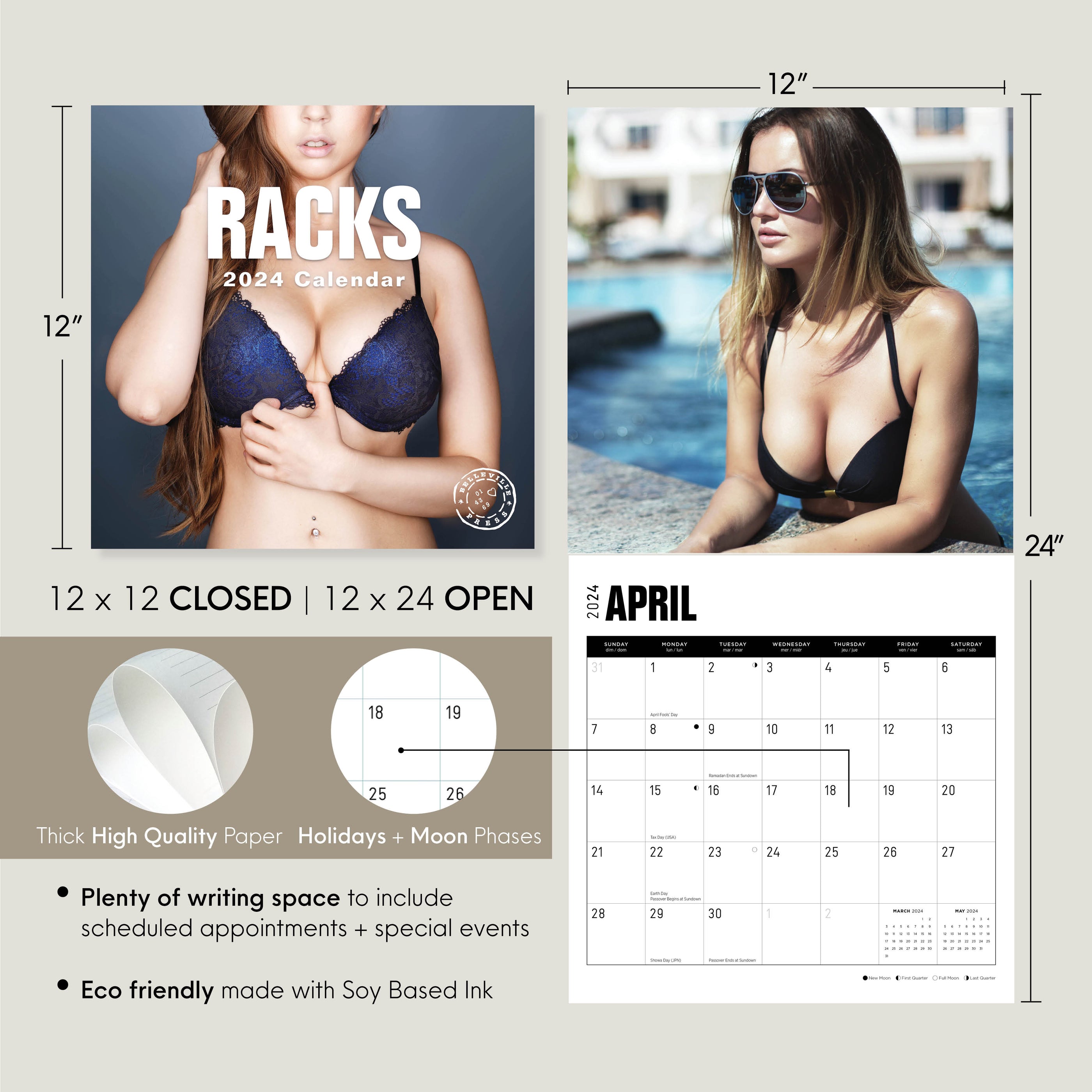 2024 Racks Wall Calendar — Calendar Club 2024 Racks Wall Calendar — Calendar Club
