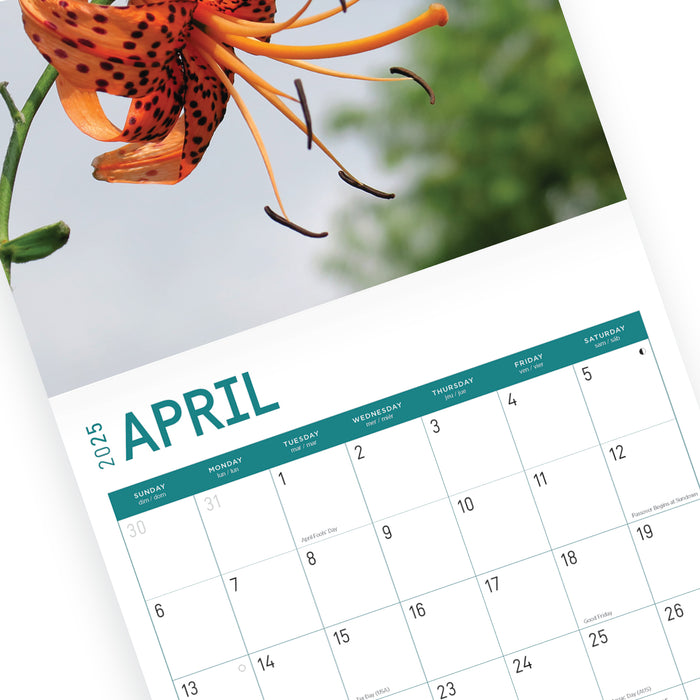 2025 Lilies Wall Calendar