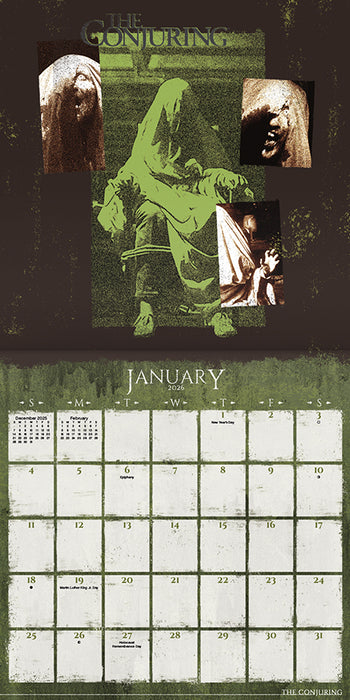 Horror Collection 2026 Square Wall Calendar