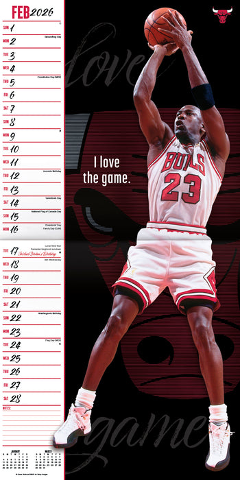 Michael Jordan 2026 Square Wall Calendar