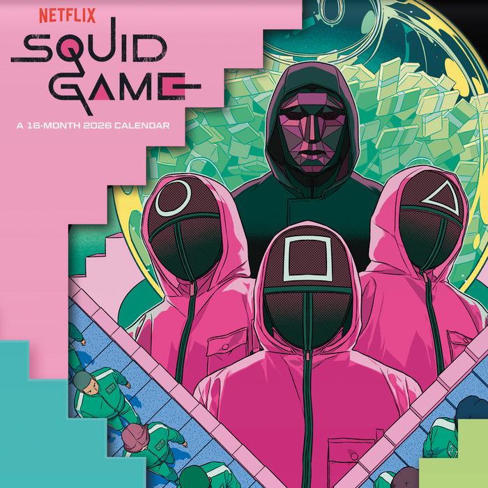 Squid Games 2026 Square Wall Calendar