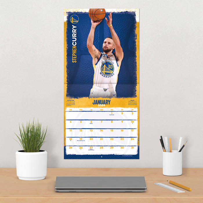 Golden State Warriors Exclusive 2026 Square Wall Calendar