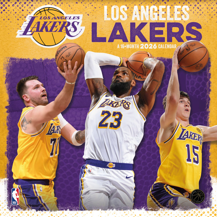 Los Angeles Lakers 2026 Square Wall Calendar