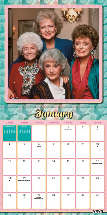 Golden Girls Special Edition 2026 Square Wall Calendar