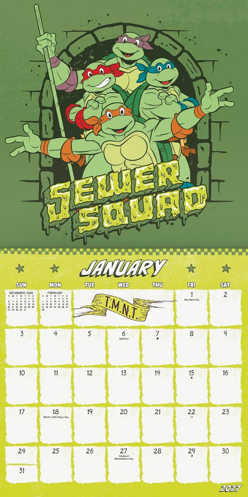 Teenage Mutant Ninja Turtles 2027 Square Wall Calendar