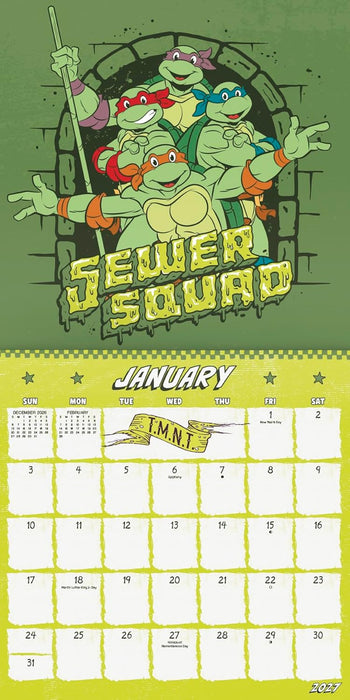 Teenage Mutant Ninja Turtles 2027 Square Wall Calendar