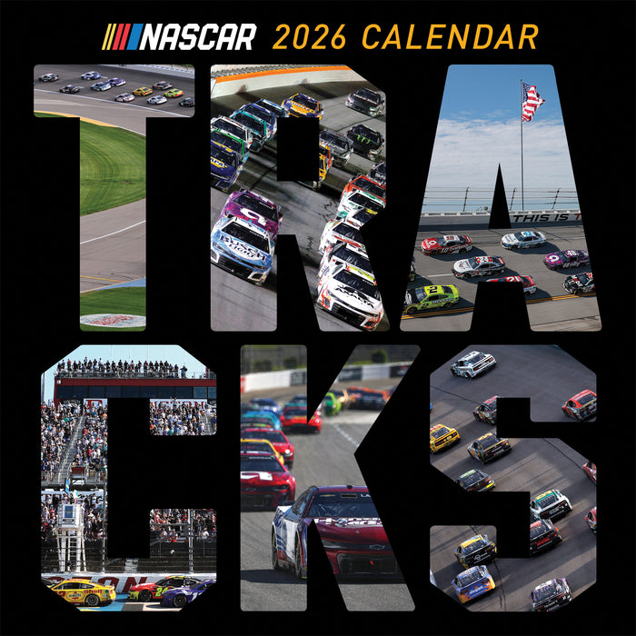 Nascar Tracks 2026 Square Wall Calendar