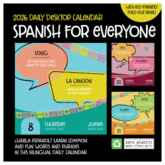 Spanish Words Daily 2026 Page-A-Day Calendar