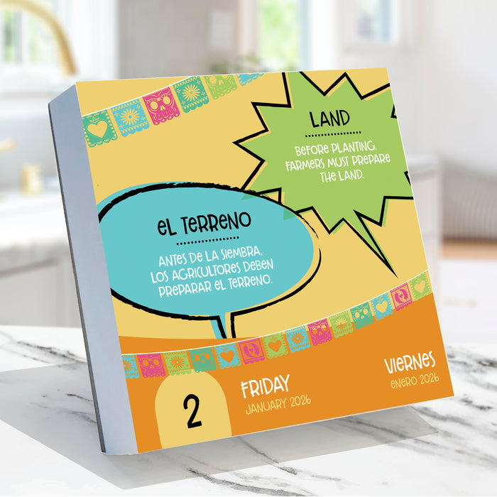 Spanish Words Daily 2026 Page-A-Day Calendar