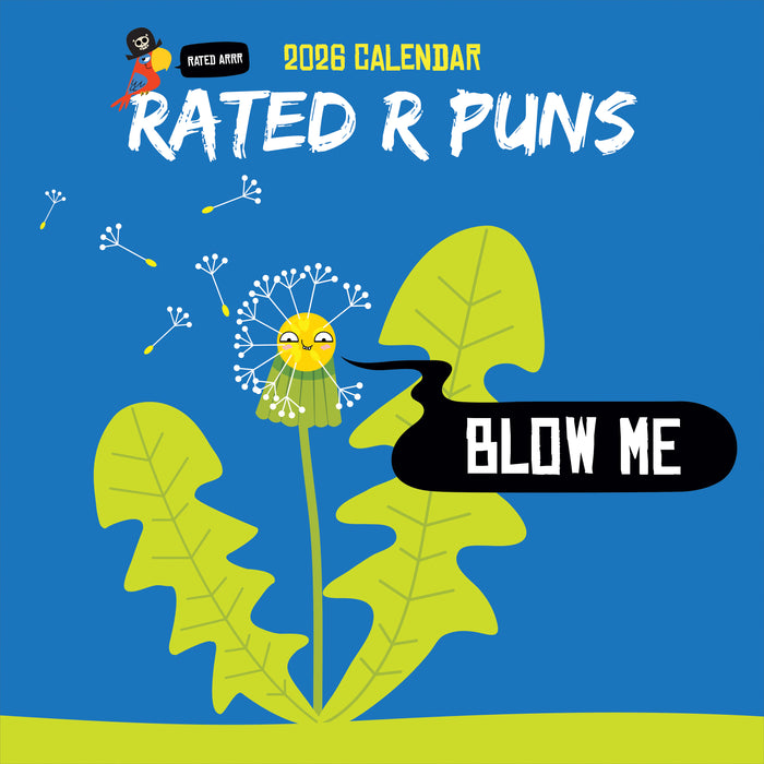 Rated R Puns 2026 Square Wall Calendar