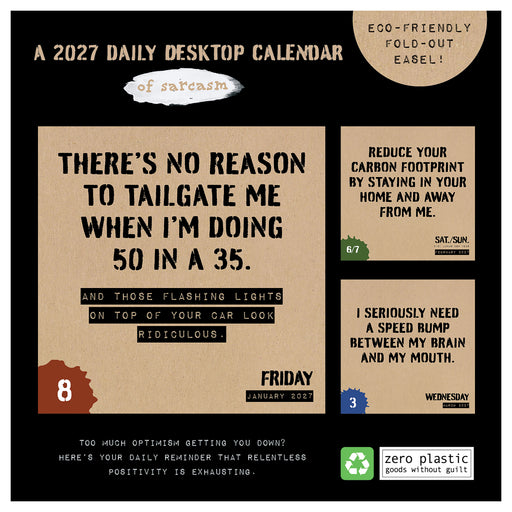 Anti Affirmations Daily Sarcasm 2027 Page-A-Day Calendar