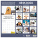 Desk Dogs 2027 Square Wall Calendar