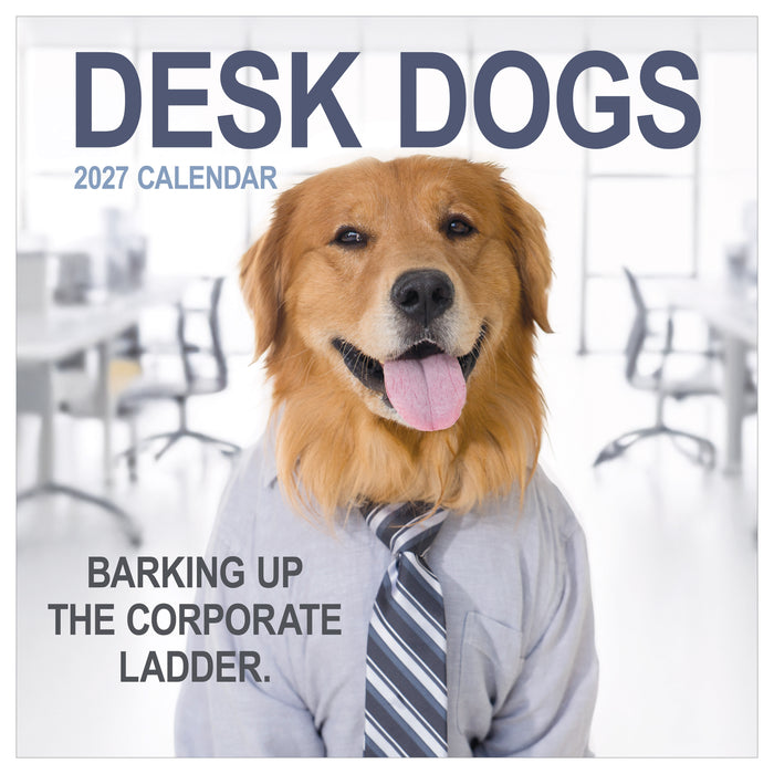 Desk Dogs 2027 Square Wall Calendar