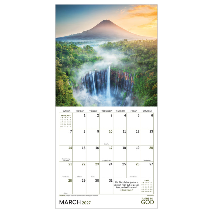 Paths to God 2027 Mini Wall Calendar
