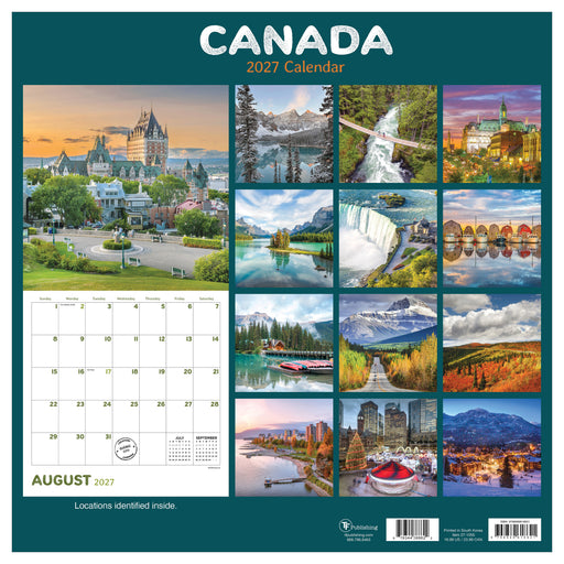 Canada 2027 Square Wall Calendar