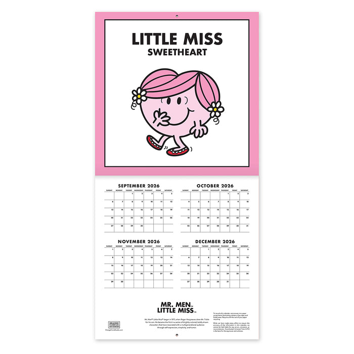 Mr Men 2027 Mini Wall Calendar