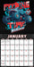 Monster Jam 2027 Square Wall Calendar