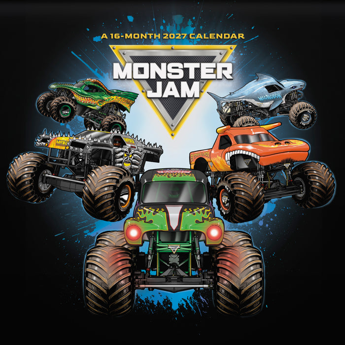 Monster Jam 2027 Square Wall Calendar