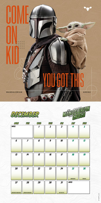 Star Wars: The Mandalorian 2027 Square Wall Calendar