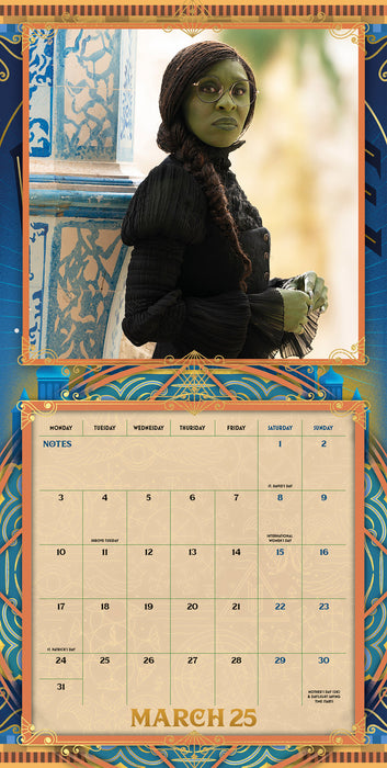 2025 Wicked Movie Wall Calendar