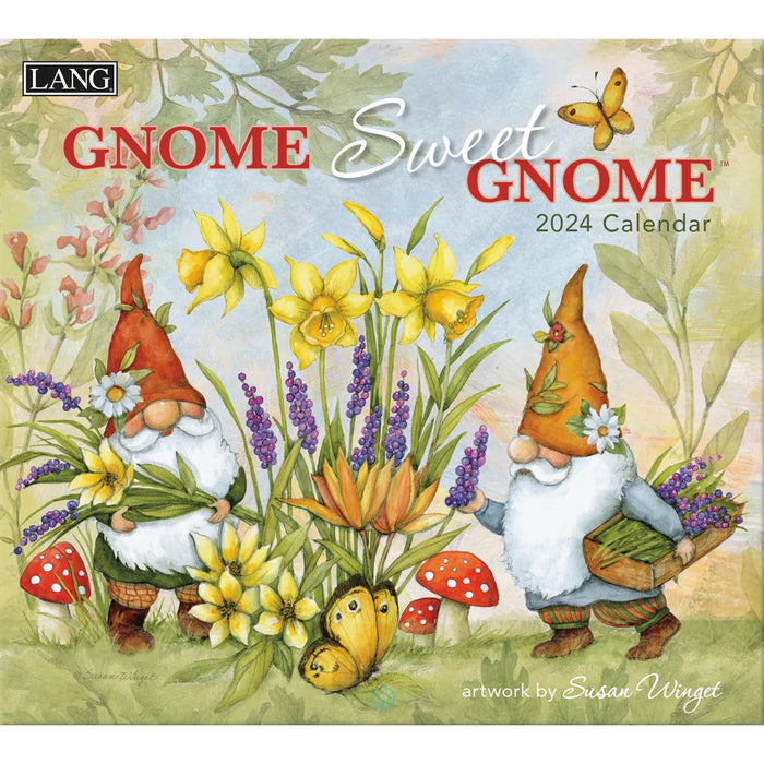 2024 Gnome Sweet Gnome Wall Calendar
